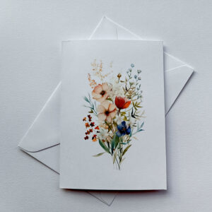 Grußkarte Wildblumen