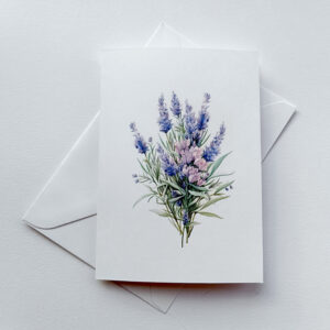 Grußkarte Lavendel