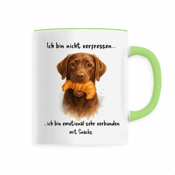 Keramik-Becher mit handgemaltem Labrador Design