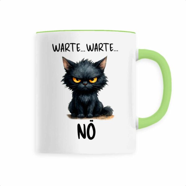 Keramik-Becher mit grumpy cat Aquarellmotiv