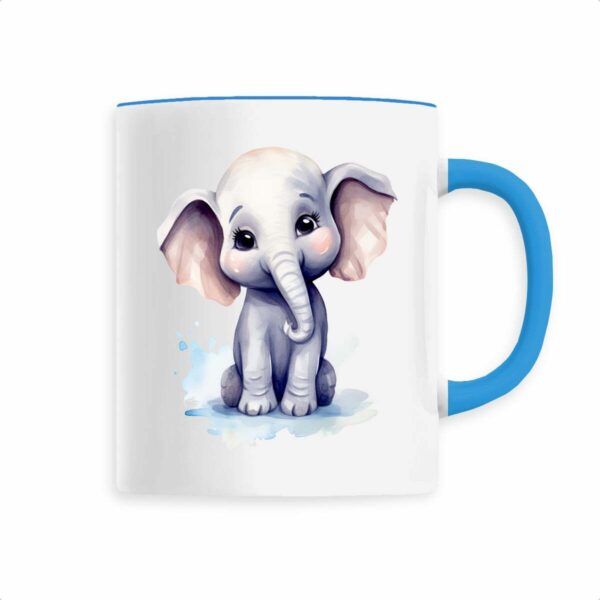 Keramik-Becher mit niedlichem Elefantenmotiv