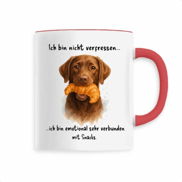 Keramik-Becher mit handgemaltem Labrador Design