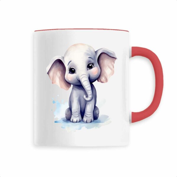 Keramik-Becher mit niedlichem Elefantenmotiv
