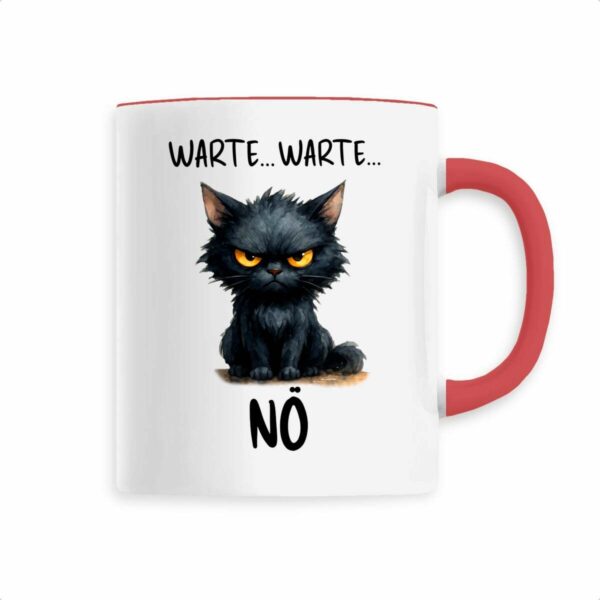 Keramik-Becher mit grumpy cat Aquarellmotiv