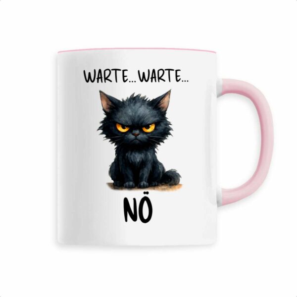 Keramik-Becher mit grumpy cat Aquarellmotiv