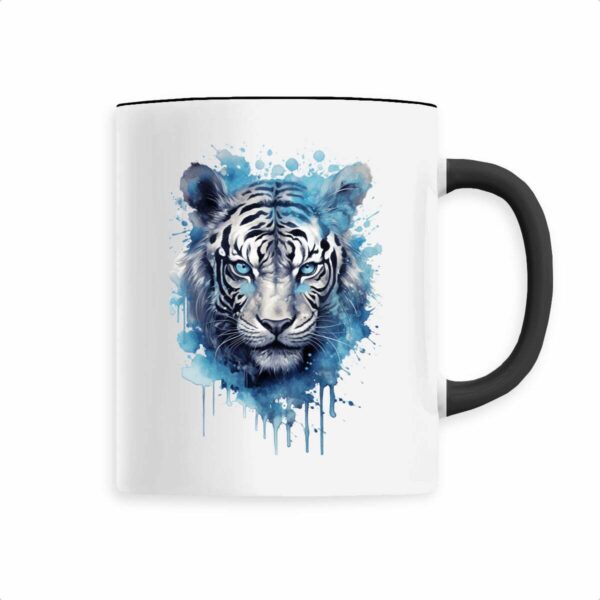 Keramik-Becher mit mystischem Tiger-Motiv