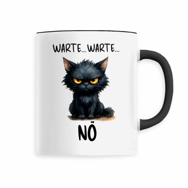 Keramik-Becher mit grumpy cat Aquarellmotiv
