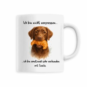 Keramik-Becher mit handgemaltem Labrador Design