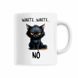 Keramik-Becher mit grumpy cat Aquarellmotiv