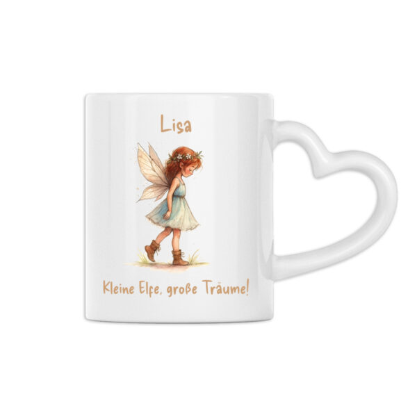 Tasse mit Aquarellbild "Elfe"