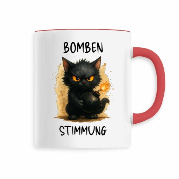Keramik-Becher mit handgemaltem Motiv