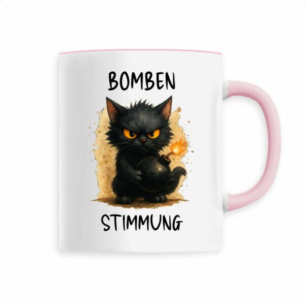 Keramik-Becher mit handgemaltem Motiv
