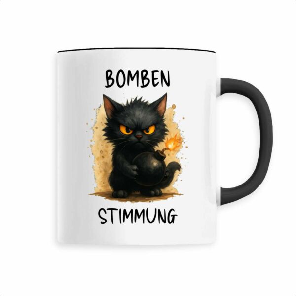 Keramik-Becher mit handgemaltem Motiv
