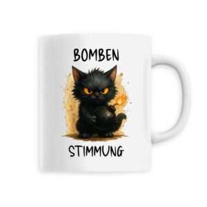 Keramik-Becher mit handgemaltem Motiv