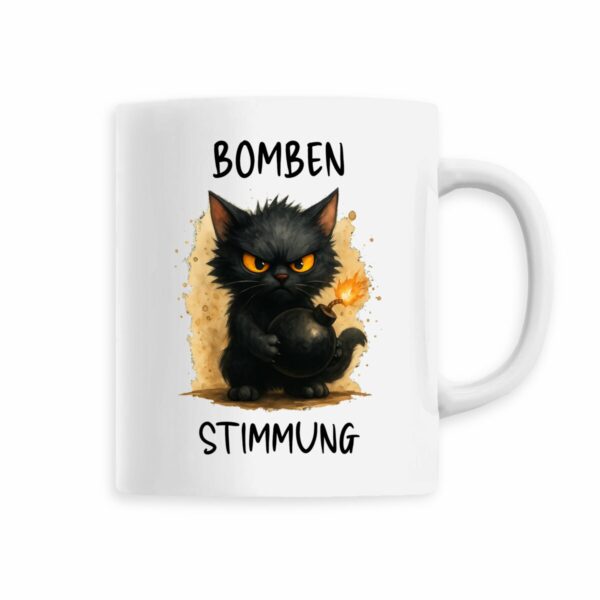 Keramik-Becher mit handgemaltem Motiv